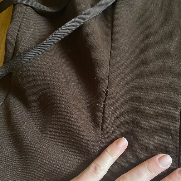 SOLD 70s Vintage Long Sleeve Fit and Flare Collared Dress - Picture 10 of 10